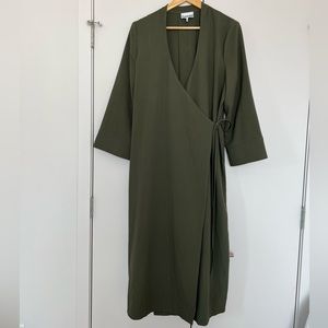 GANNI Midi wrap dress DK 40 US 10